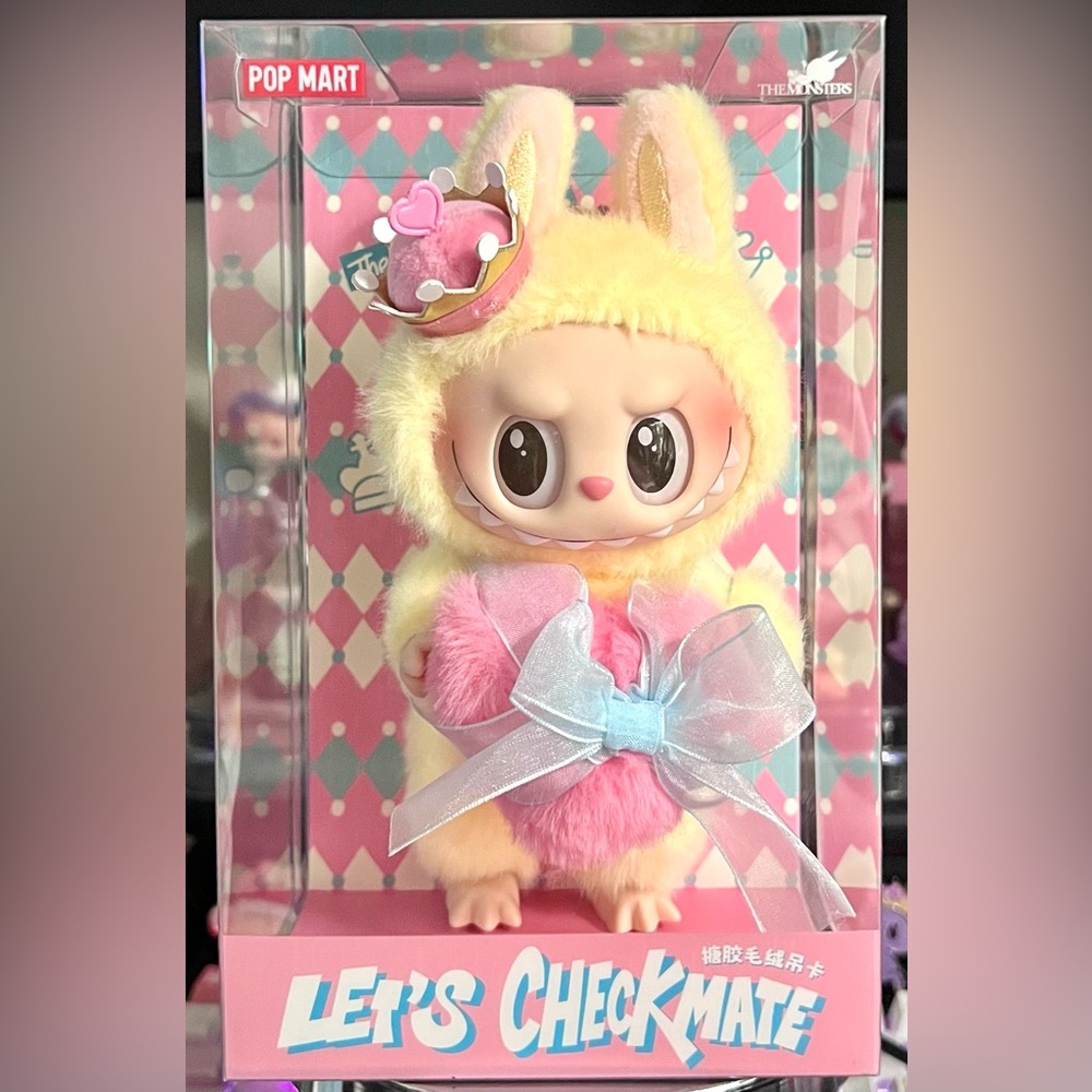 POP MART Let's Checkmate Labubu The Monsters Collectible Plush Pendant Clip